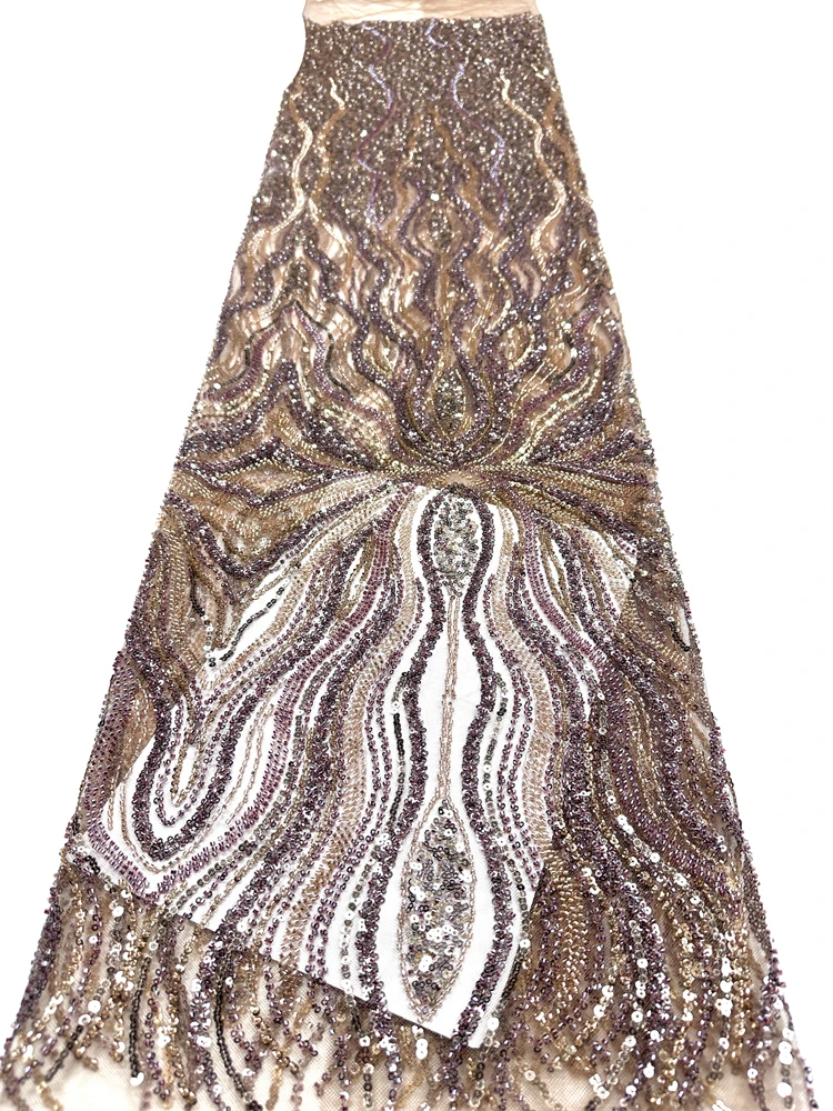 

Горячая распродажа: Африканское кружево с бисером для свадебных платьев 2026, французское кружево с бисером и нигерийскими пайетками, тюлевая ткань для женских свадебных и праздничных платьев