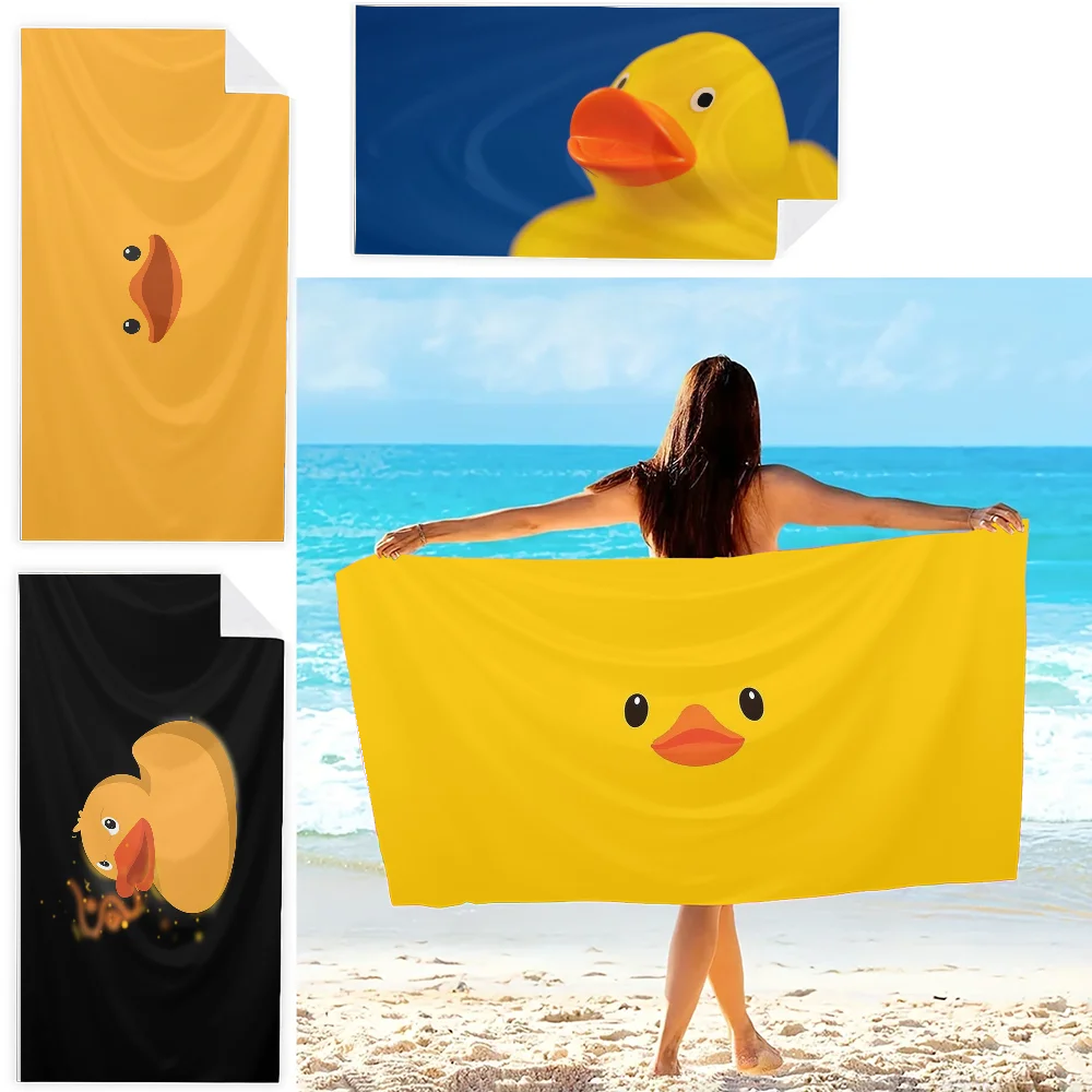 

Big Yellow Duck Towel Beach Towel Outdoor Water Sports Swimming Bath Towel Quick-drying