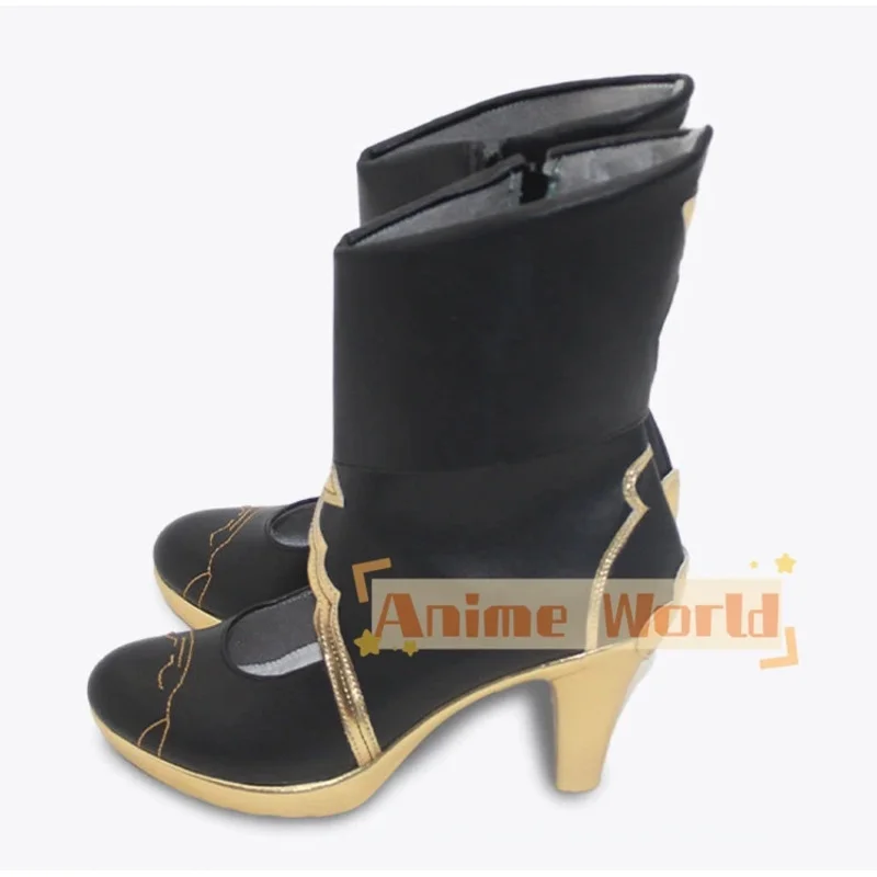 Honkai: 스타 레일 Xueyi 코스프레 신발 PU 가죽 신발 할로윈 카니발 부츠 맞춤 제작
