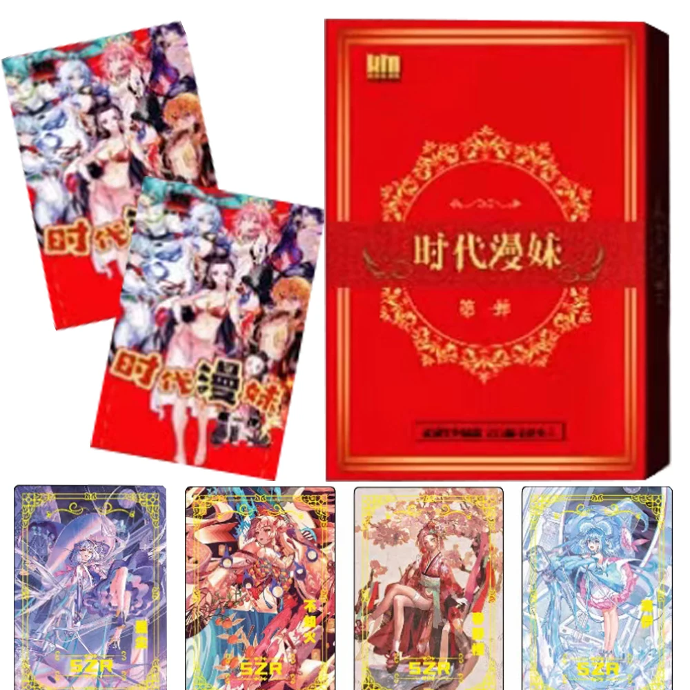 

Era Anime Girl Goddess Story Cards Comic Game Beauty Collection Limited Edition Bronzing Diamond Flash Card Children Hobby Gift