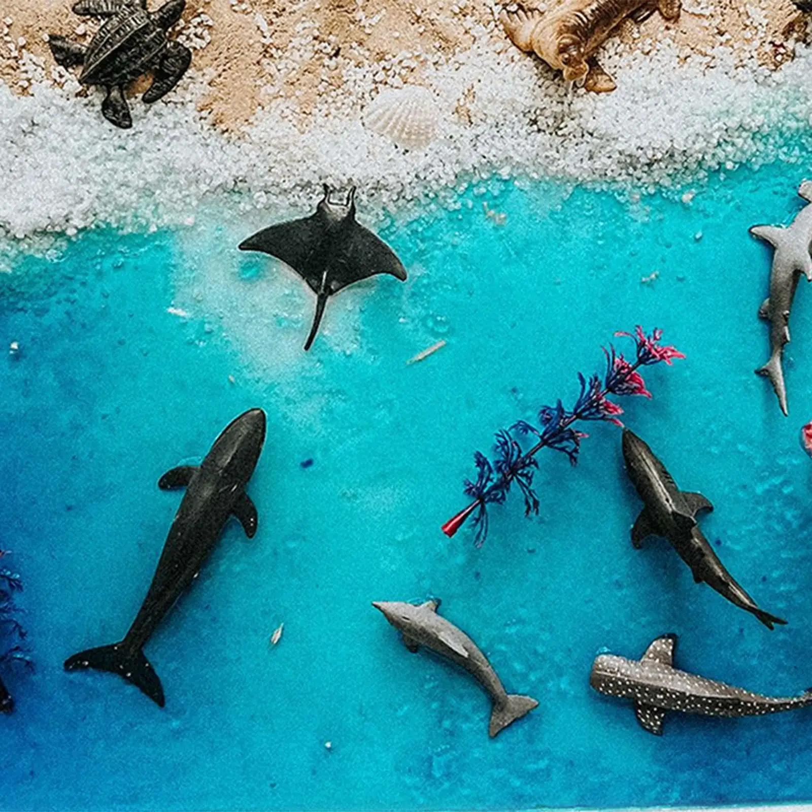 Table de sable pour la motricité fine, matériel de bricolage, aides au développement précoce du fuchsia, cadeaux de vacances préscolaires