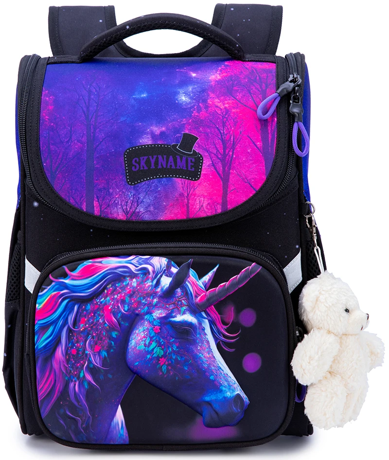 Orthopedic Backpacks Girls Cartoon Unicorn Children Waterproof School Bags Primary Students Bookbag Kids Satchels Mochila