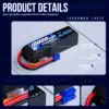 2.54s Zeee-3/4sバッテリー,14.8v,120c,10000mah,ソフトケース,RCカー,タンク,トラック,電車,無線制御部品用のプラグ付き,2個 4