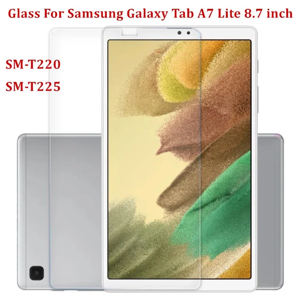 1 PCS Tempered Glass Screen Protector For Samsung Galaxy Tab A7 Lite 8.7 Inch SM-T220 Anti Scratch Clear Tablet Protective Film
