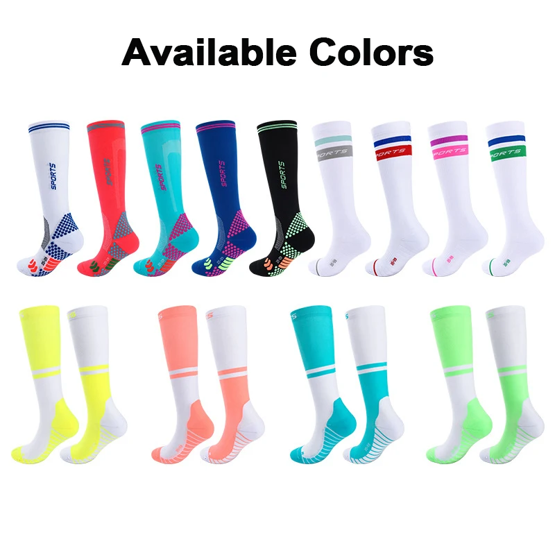 Women Compression Socks Marathon Running Outdoor Sports Compress Nylon Cool Girls Socks