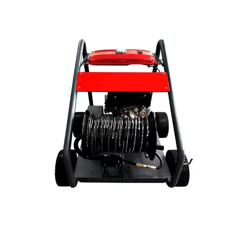 Sewer High Pressure Dredging Machine Pipe Cleaning Equipment 200bar Max. Pressure High Quality Steel Cold Water