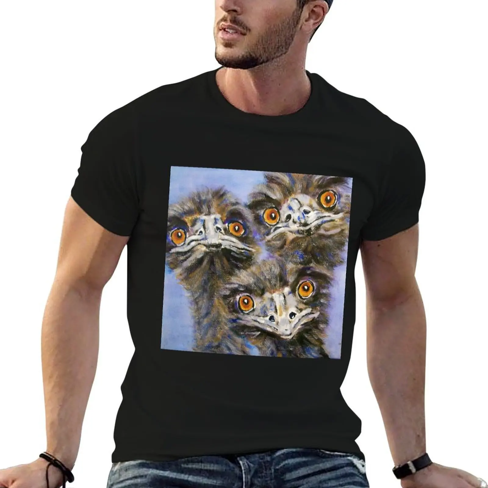 

Three Amigoes - Emus T-Shirt t shirts for man cotton man t shirts graphic T-Shirt