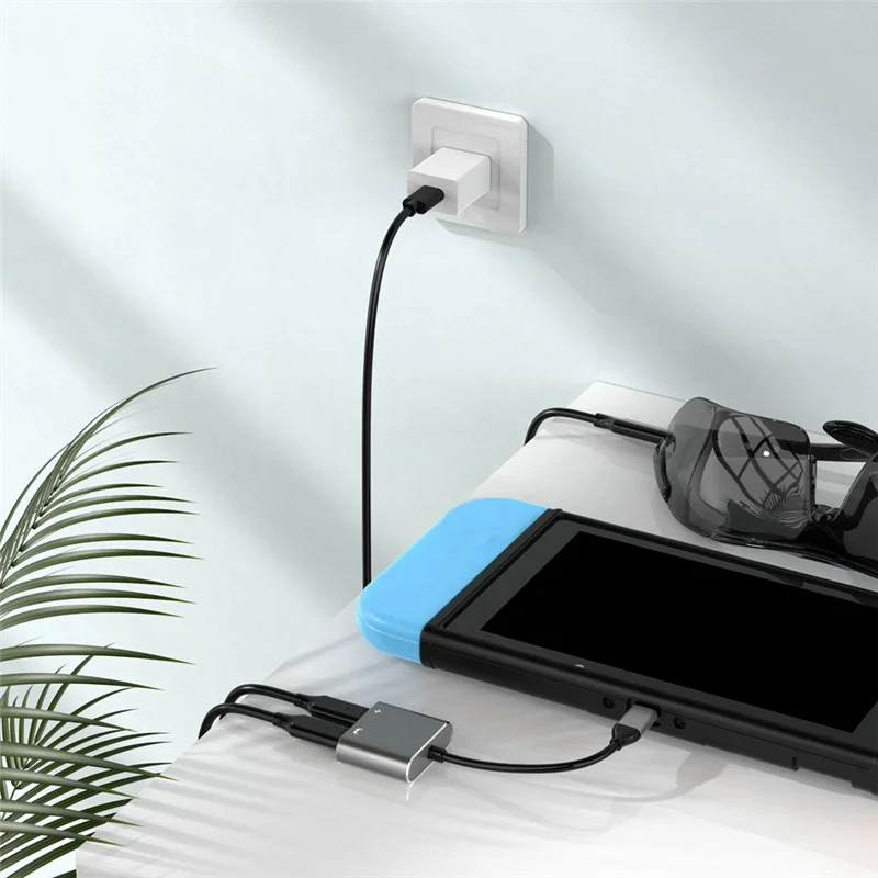 

B86B-100W Fast Charging USB C To AR Glasses Docking Hubs Type C AR Glasses Charging Adapter For AIR/2 Glasses