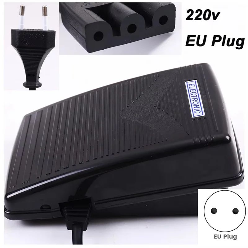 AEE6-máquina de costura controlador velocidade pedal controle acessórios eletrônico w cabo para cantor 4411 4423, plugue da ue
