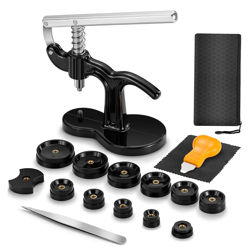 

HOT-17 Piece Watch Battery Replacement Tool Kit With Watch Press And Back Removal Tool For All Types Of Watches