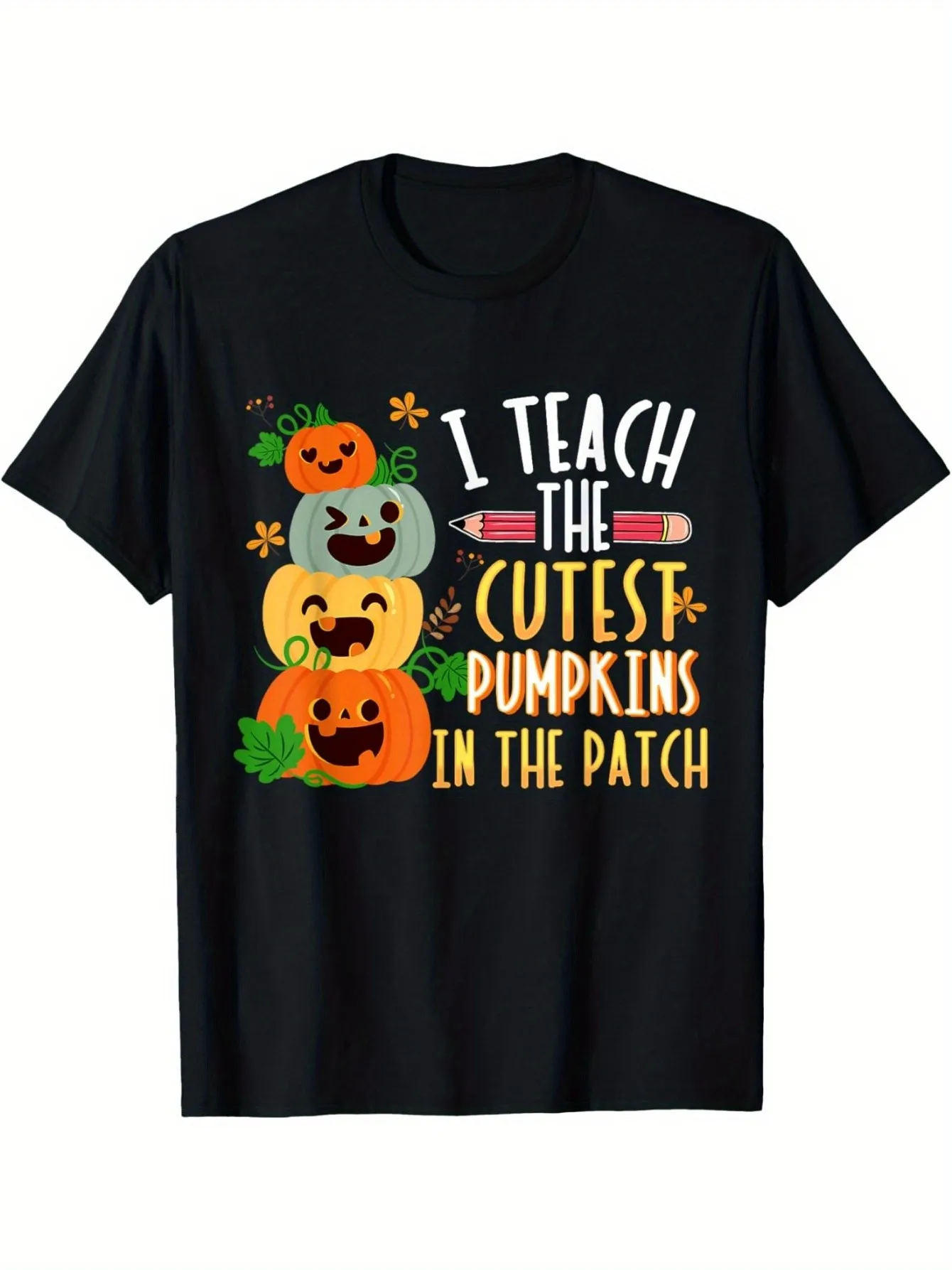 

I Teach the Cutest Pumpkin Halloween Teacher Men's T-Shirt