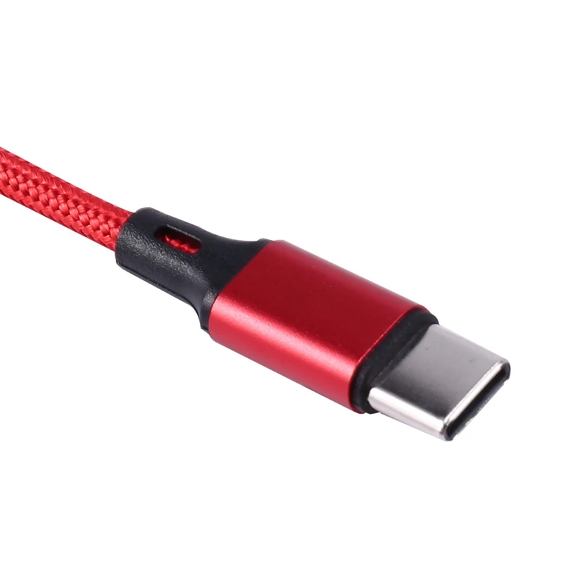 Cable de datos de carga de teléfono móvil tipo C de 1,5 M, interfaz USB, extensión trenzada de nailon, para Cable de carga de teléfono