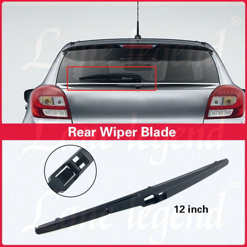 Pisau Wiper layar kaca depan belakang 12 ", untuk Suzuki Baleno WB 2015 - 2023 sikat hujan jendela ekor bersih Aksesori Mobil