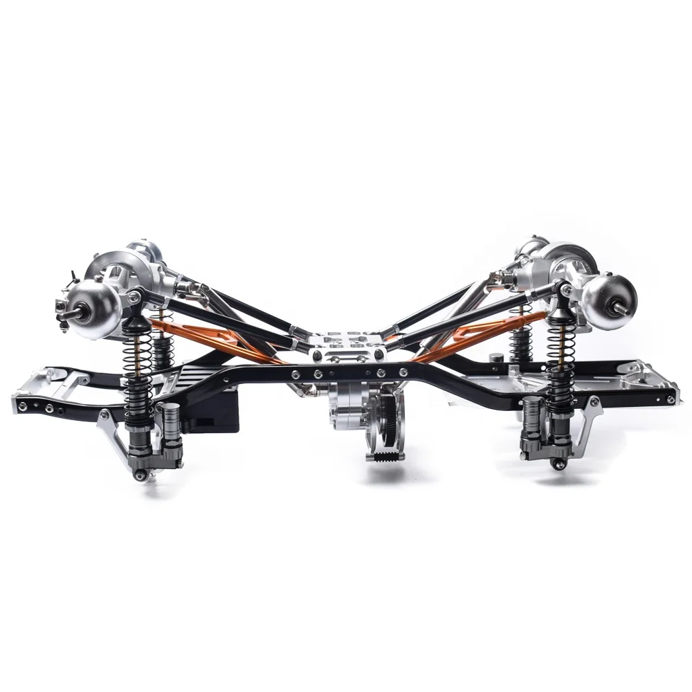 CNC Aluminum Metal 313mm Wheelbase Frame Body for RC Car 1/10 AXIAL SCX10 Chassis Vehicle Crawler Car Parts Accessory