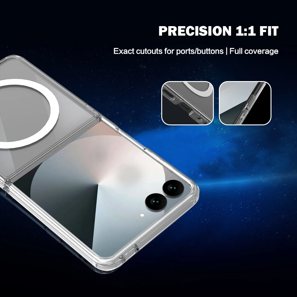 Für Samsung Galaxy Z Flip 8 Hülle Magnetische Hartabdeckung TPU+PC Klare Sturzsichere Handyhülle Für Samsung Galaxy Z Flip 8 – Detail 8