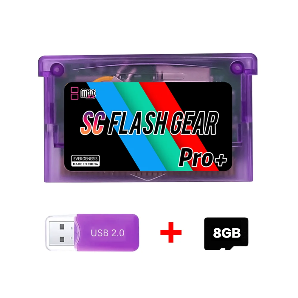 SCFW V1.5 Mini SC Karte 1000+ in 1 Flash GBA Karte Für GBA GBC GB NES mit Adapter Mit 8G TF Karte Spielkonsole Zubehör