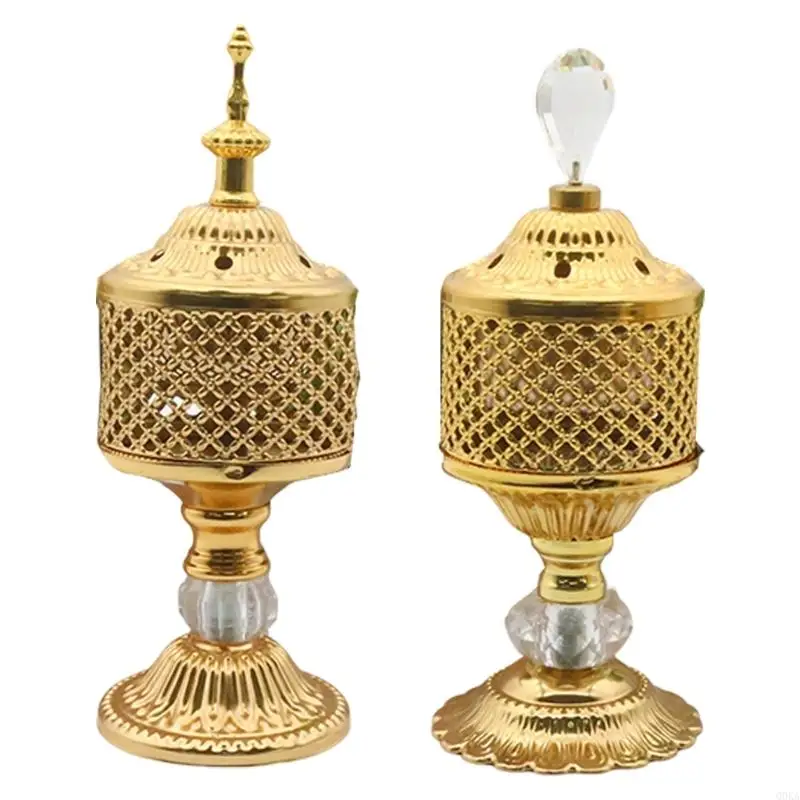 

Q0KA Metal Incenses Tray Holder Middle Eastern Yoga Room Decoration