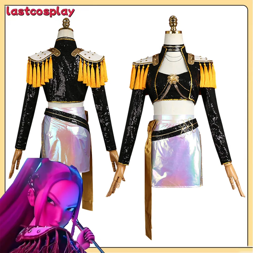 

K-Pop Mira Cosplay Uniform Costume Demon Cartoon Hunters Roleplay Girls Group Vest Jacket Skirt Outfits Halloween Carnival Suit