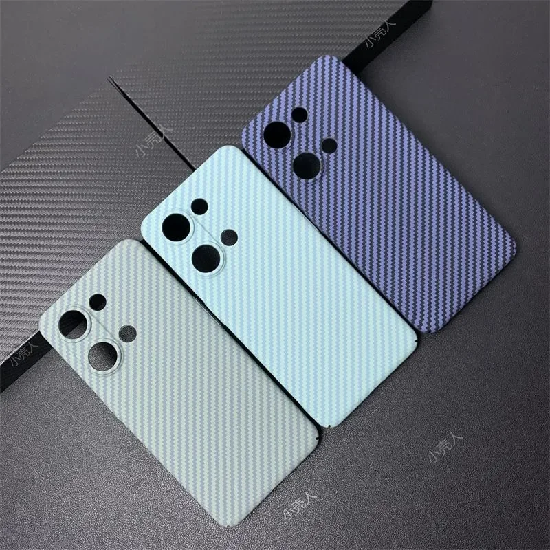 Carbon Fiber Stripe Case For Oneplus Nord 3 Ace 2V Acrylic PC Shockproof Back Cover For One Plus Nord3 Thin Bumper Funda