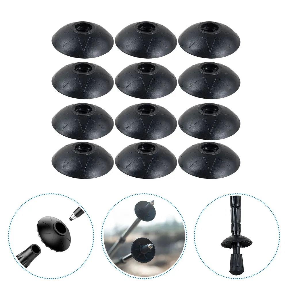 

12pcs Hiking Poles Mud Protector Anti-S Wear-Resistant Outdoor Climbing Accessories Trekking Pole Tips Walking Stick Pad Mud