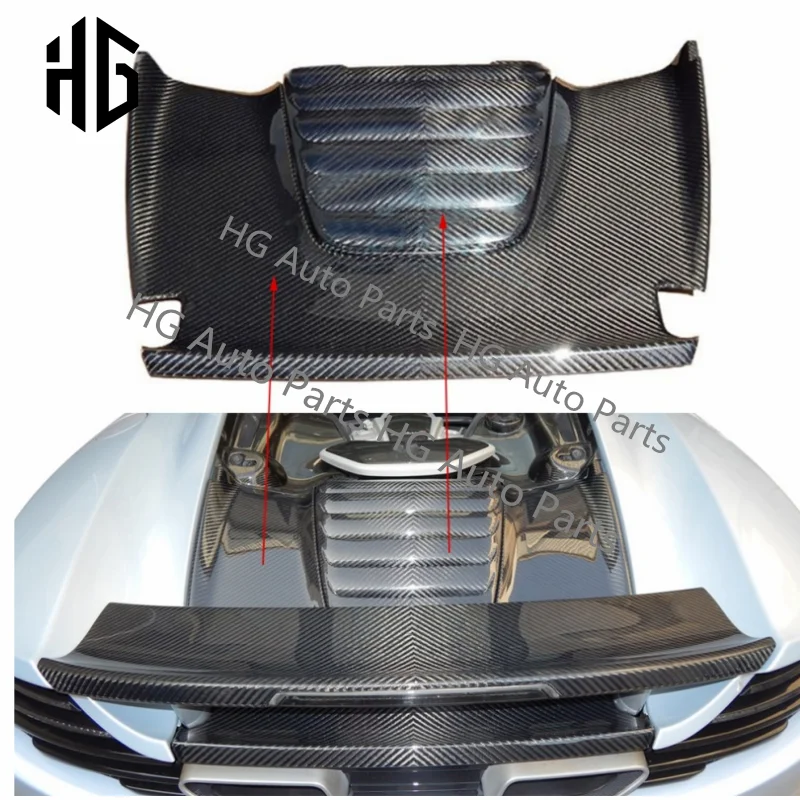 

High Quality Carbon Fiber Engine Tail Cover For Mclaren 650s MP4-12C Rear Hood Bonnet Covers