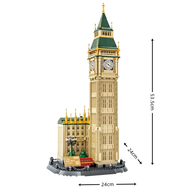 1095 pièces nouvelle Version londres Big Ben blocs de construction Architecture briques jouets enfants assemblés cadeaux pour adultes cadeaux de noël