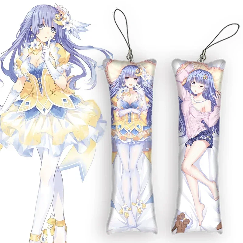 Data um ao vivo izayoi miku dakimakura mini chaveiro anime corpo pingente dos desenhos animados anime chaveiros cosplay presente