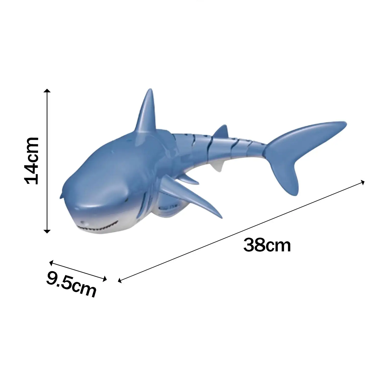 RC Remote Control 2.4G 4CH Simulation Shark Toys Swimming Pool Bath Tub