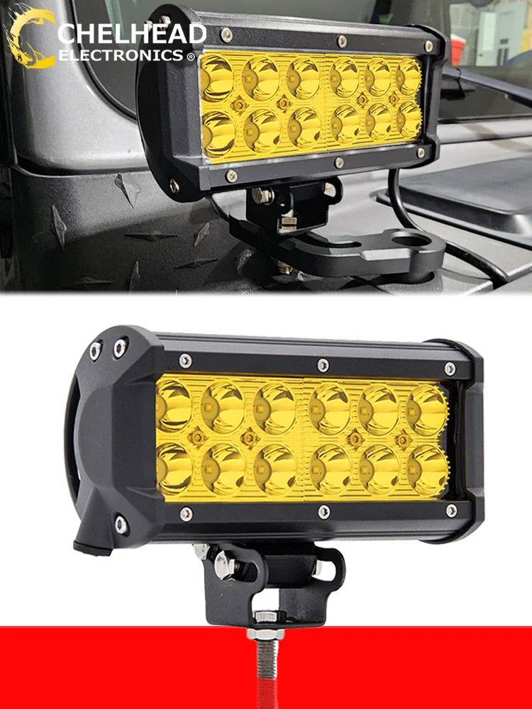 Led Combo Light Bar Driving Work Pods Fog Lamp 3000K 18W 36W 12V 24V for Offroad 4x4 Car Pickup Trailers ATV SUV RV Motorcycle