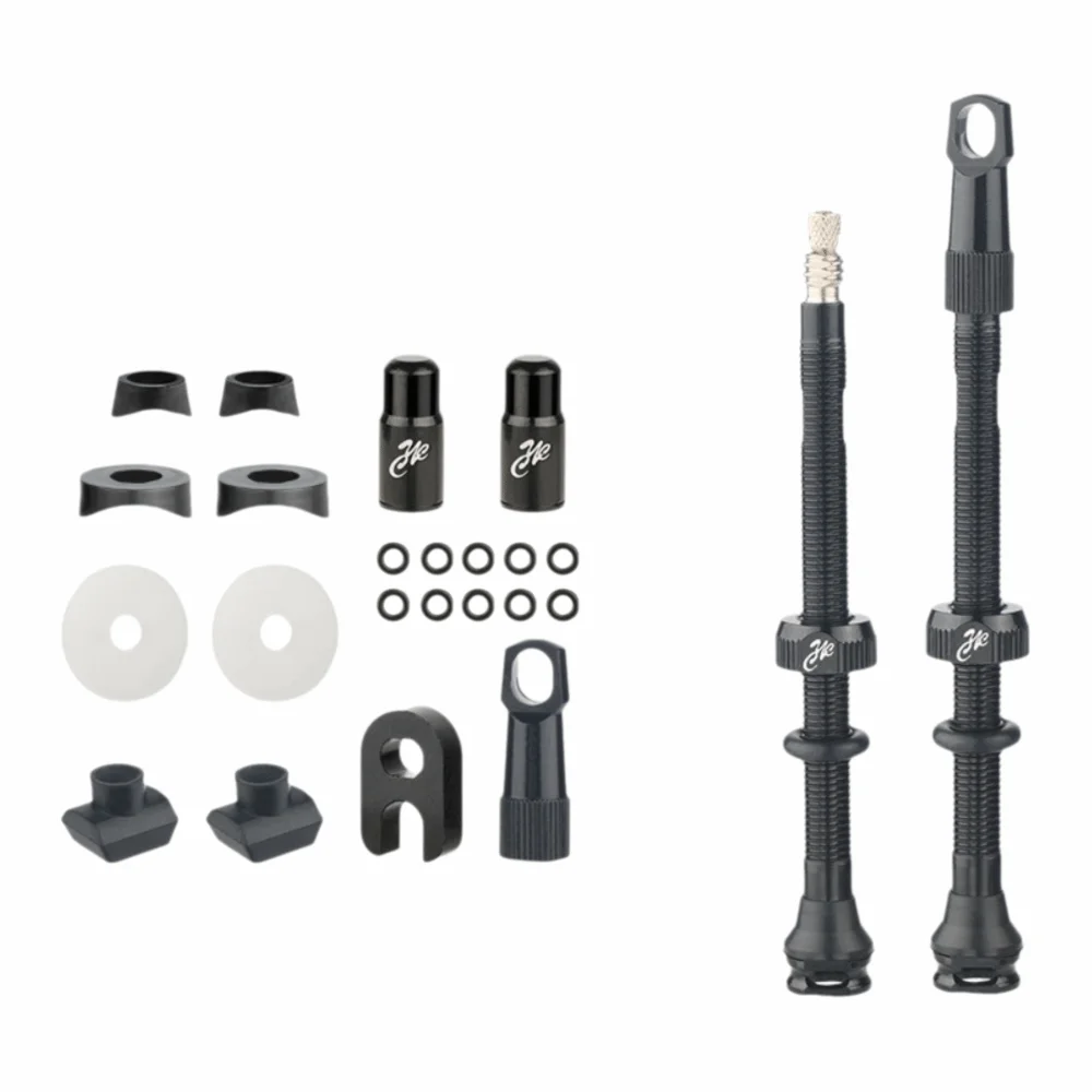 

40/50/65/80mm Bicycle Tubeless Tire Valve F/V Nipple Detachable Brass Core Carbon Rim Presta Valves Bike Accessories