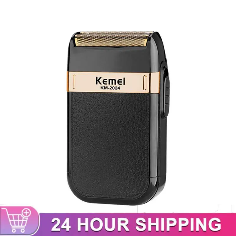 Kemei Electric Shaver for Men Waterproof Twin Blade Reciprocating Cordless Razor USB Rechargeable Shaving Machine Barber Trimmer