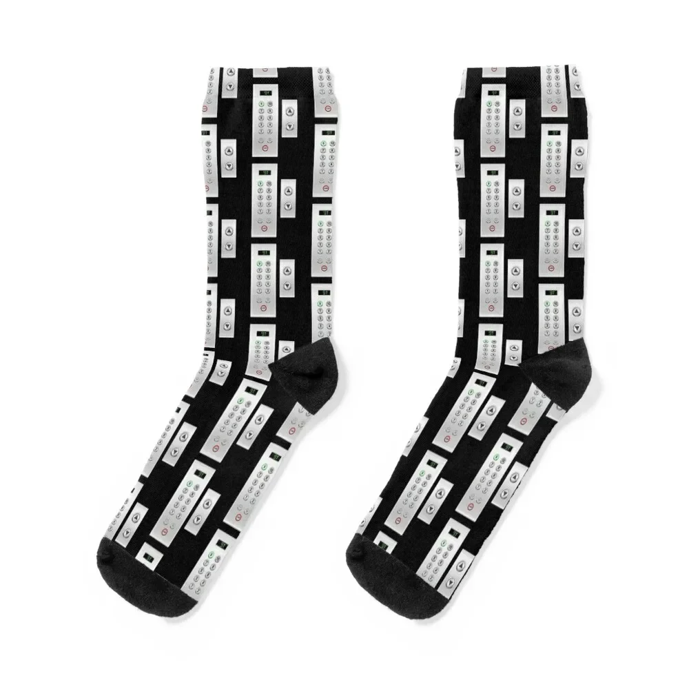 Elevator Elevator Buttons Elevator Socks Soccer set Mens Socks Women's