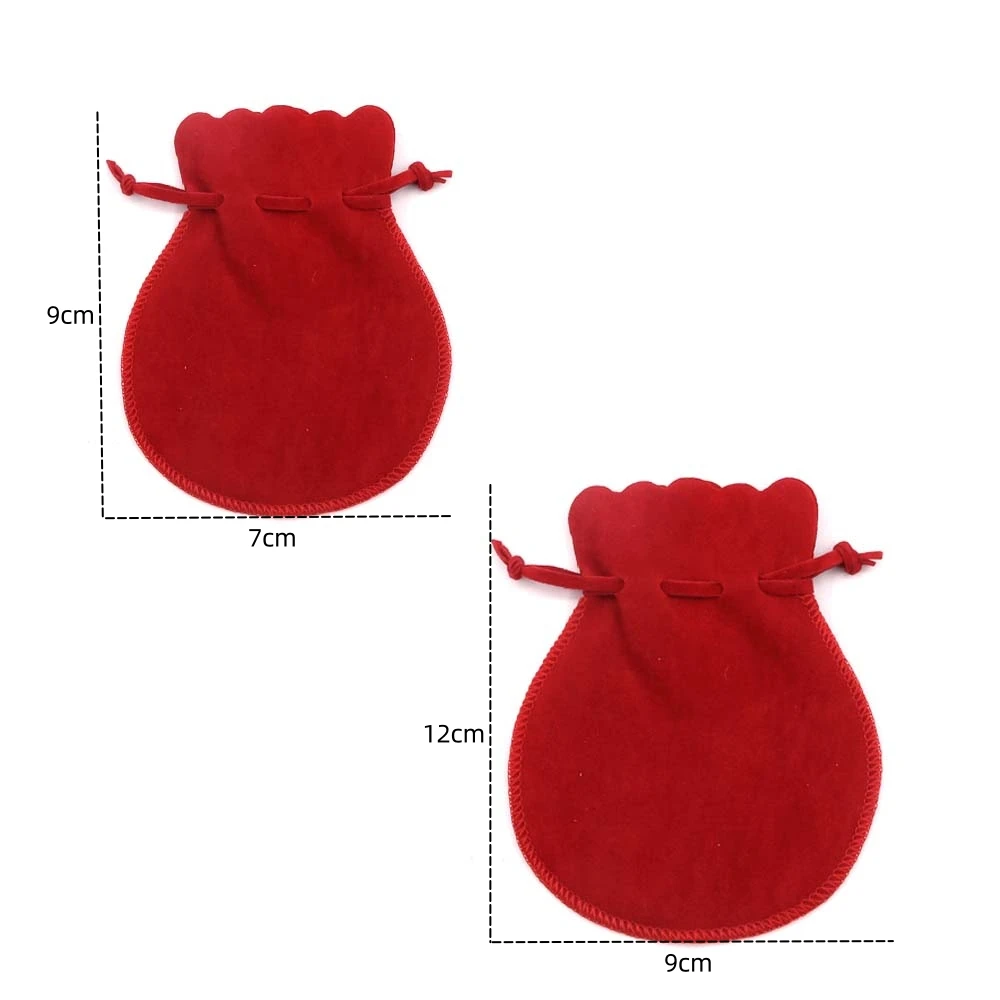 Small Velvet Jewelry Pouch Drawstring Bags for GiftsRingEarringsCandy Display Storage Business Selling Packaging Supply10Pcs