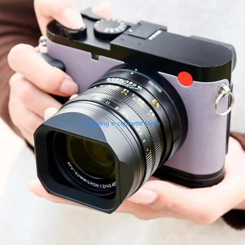 Quadratische Kamera-Gegenlichtblende Blendschutz für spiegellose Q343-Kameras Y4QF – Detail 7