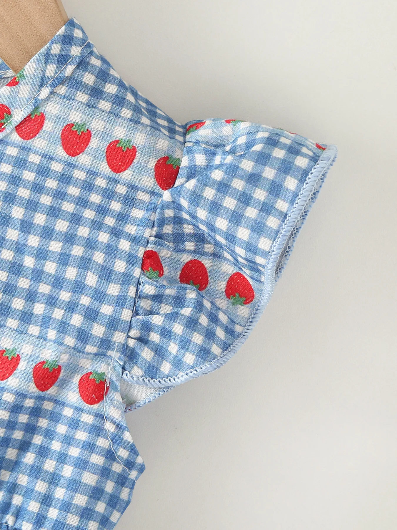 ملابس صيفية للفتيات الصغيرات لعام 2026 ملابس بناتي مطبوعة بالفراولة قطعة واحدة مضيئة بأكمام قصيرة ملابس للفتيات الصغيرات من عمر 0 إلى 2 سنة ملابس للرضع #6