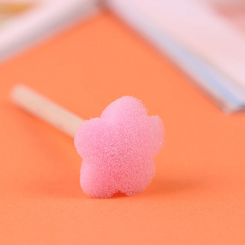 4PCS DIY Flower Graffiti Sponge Brush Painting Tool Child Drawing Funny Toys