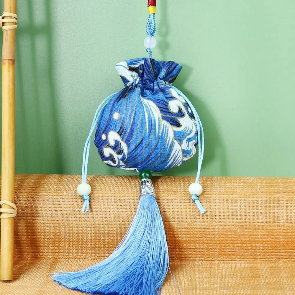 

Ткань на шнурке с цветочным узором, разноцветный чехол для ожерелья, сумка для хранения в китайском стиле, кошелек, женская сумка для ювелирных изделий, пустой саше