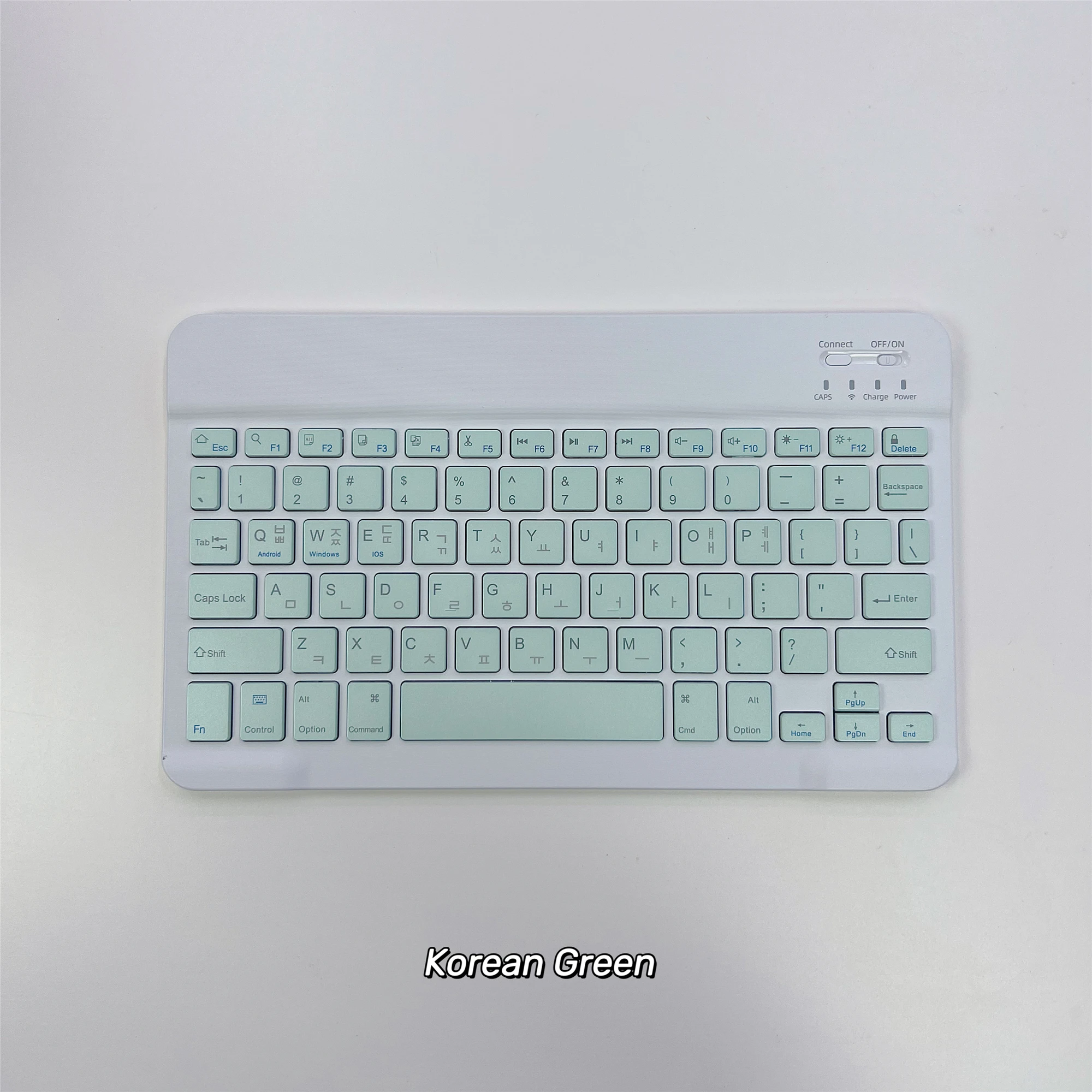 Coreano/japés/español/tailandés/losbew/Russain teclado Bluetooth ultradelgado portátil Mini inalámbrico recargable para iPad iPhone