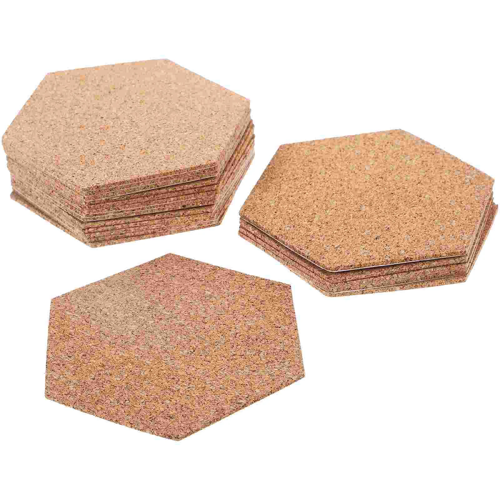 10 Pcs Message Board Cork Spacer Push Pins Self-adhesive Corkboards Hot Plate Mat