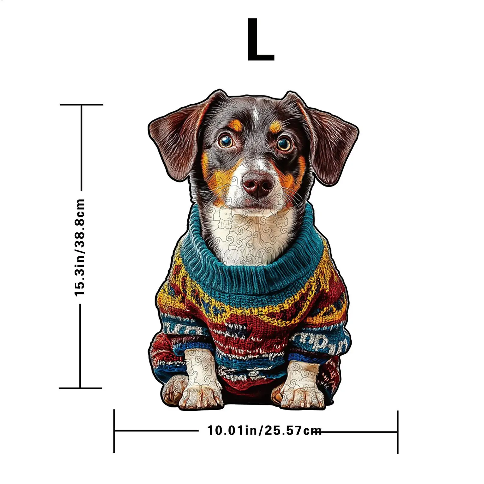 الألغاز للبالغين عيد الميلاد موضوع الحيوان الكلب تصميم عيد الميلاد خشبية الكلب بازل قطع للرجال النساء الفتيات الشباب المراهقين الزوج