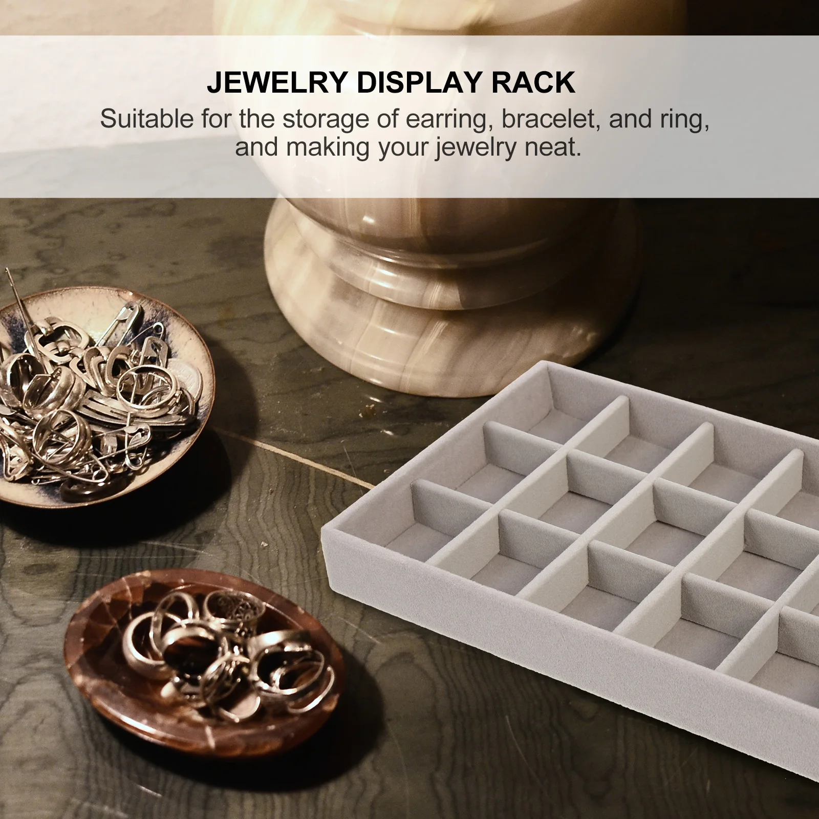 

Штабелируемая коробка для хранения ювелирных изделий, держатель для сережек, лоток, фланелевый органайзер для путешествий