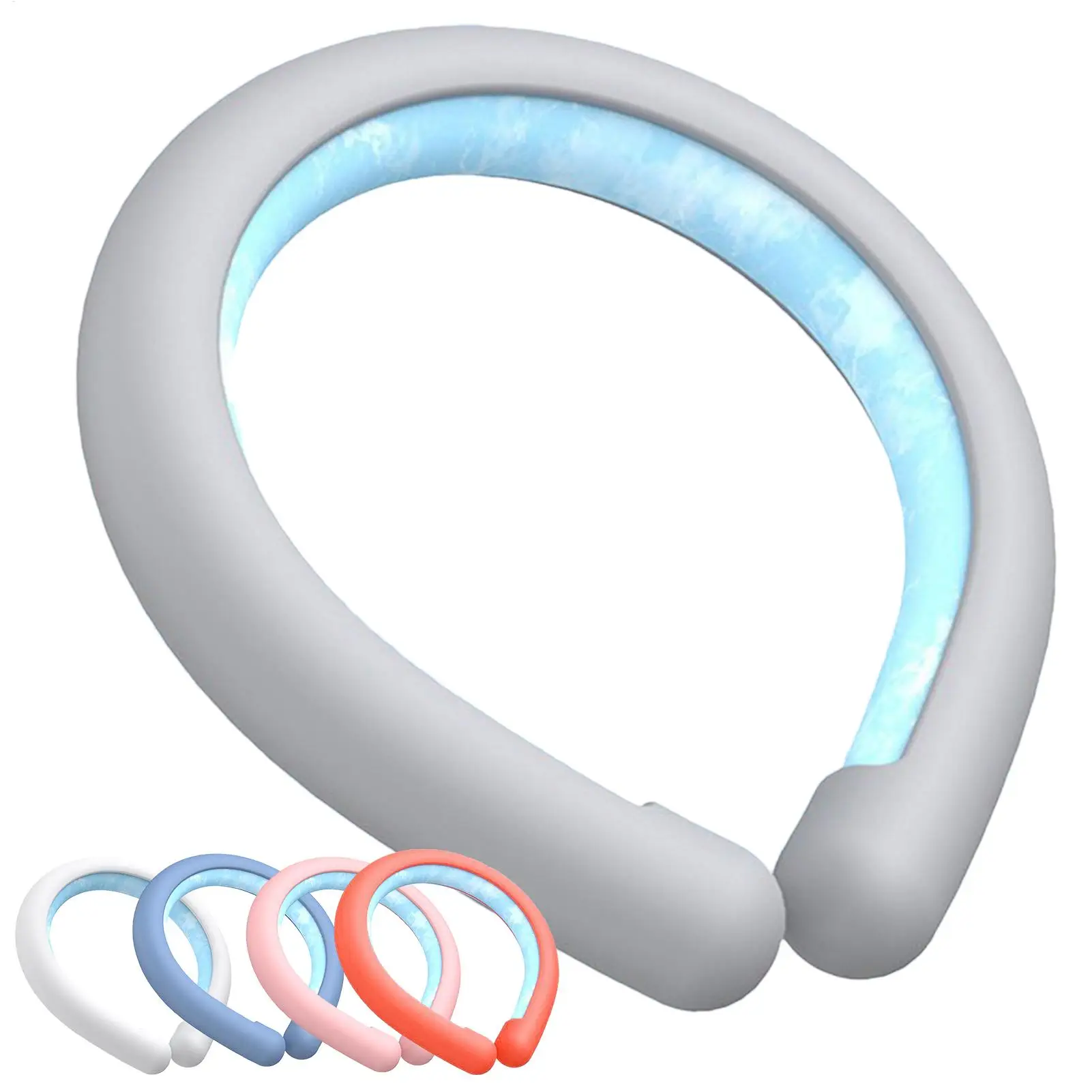 Wearable Cooling Wrap Hanging NeckSummer Cooling Neckband Fan Neck Wrap Cooling Neck Collar Reusable Neck Cooling Tube