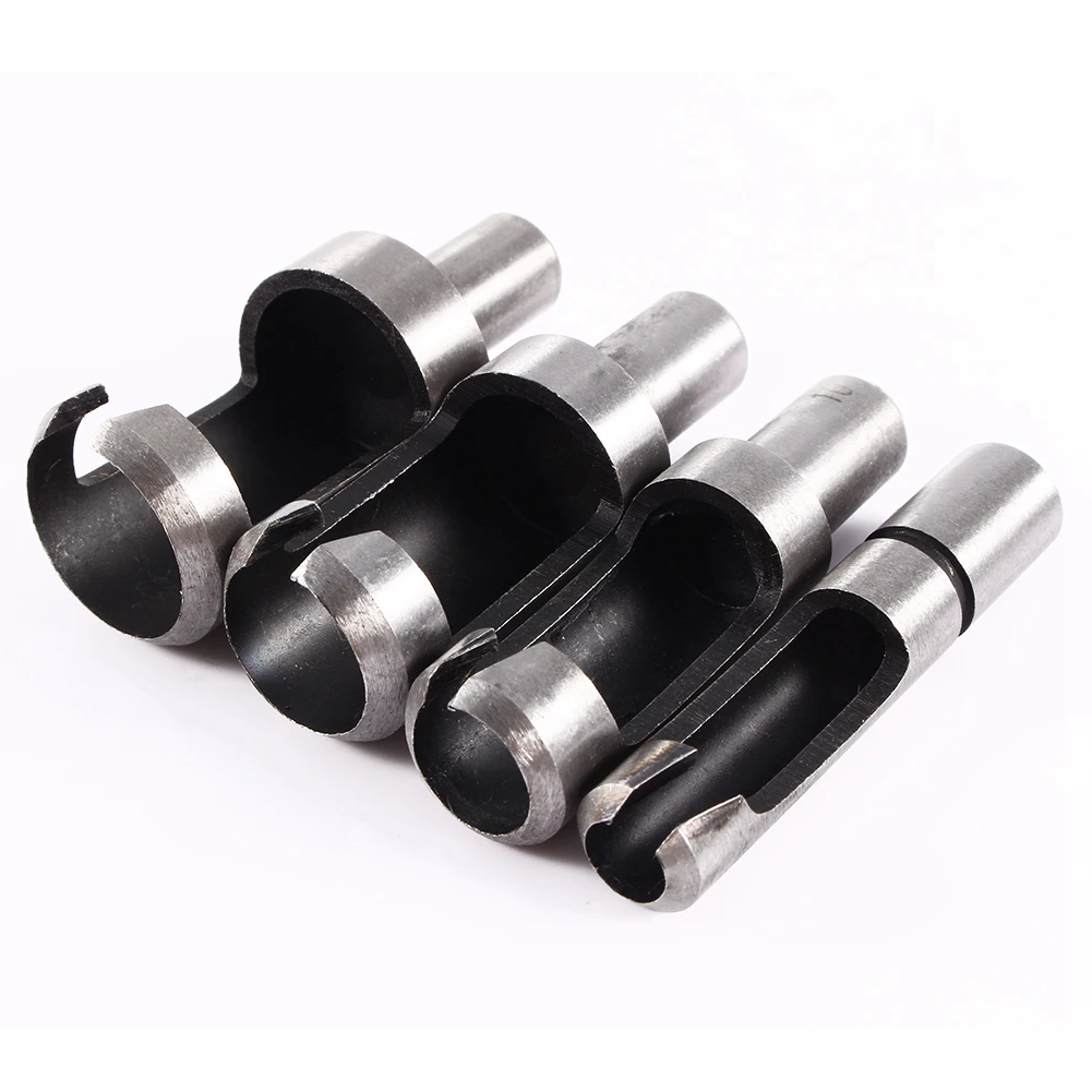 8 Pcs Chamfer Wood Plug Cutter Straight & Tapered Taper Claw Type Drill Bits Wood Plug Cutter Drills Industrial Hardware Tools