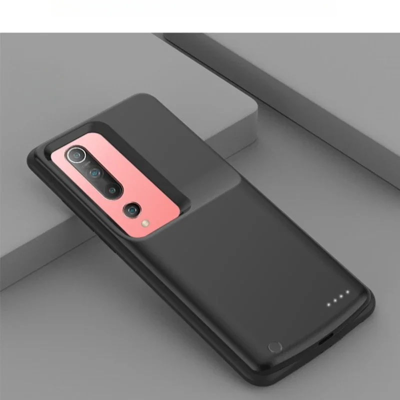 حافظة طاقة جديدة لهاتف Xiaomi 10 10S Pro حافظة شاحن بطارية من السيليكون المقاوم للصدمات باور بانك بمشبك خلفي بطارية محمولة 10000 مللي أمبير في الساعة #6