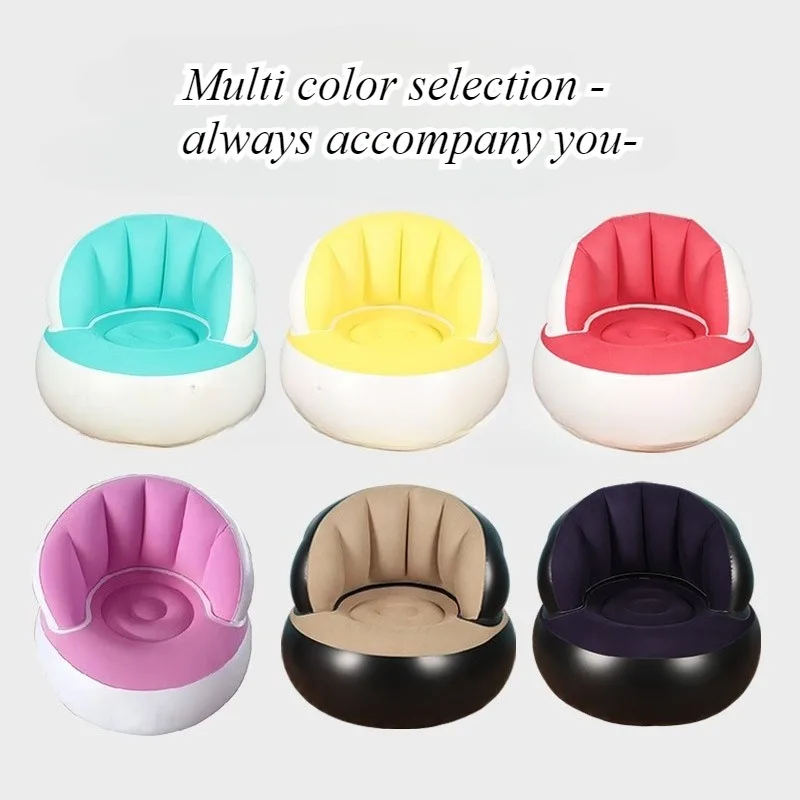 Inflatable single sofa office leisure home portable children's sofa, foldable outdoor Internet celebrity sofa