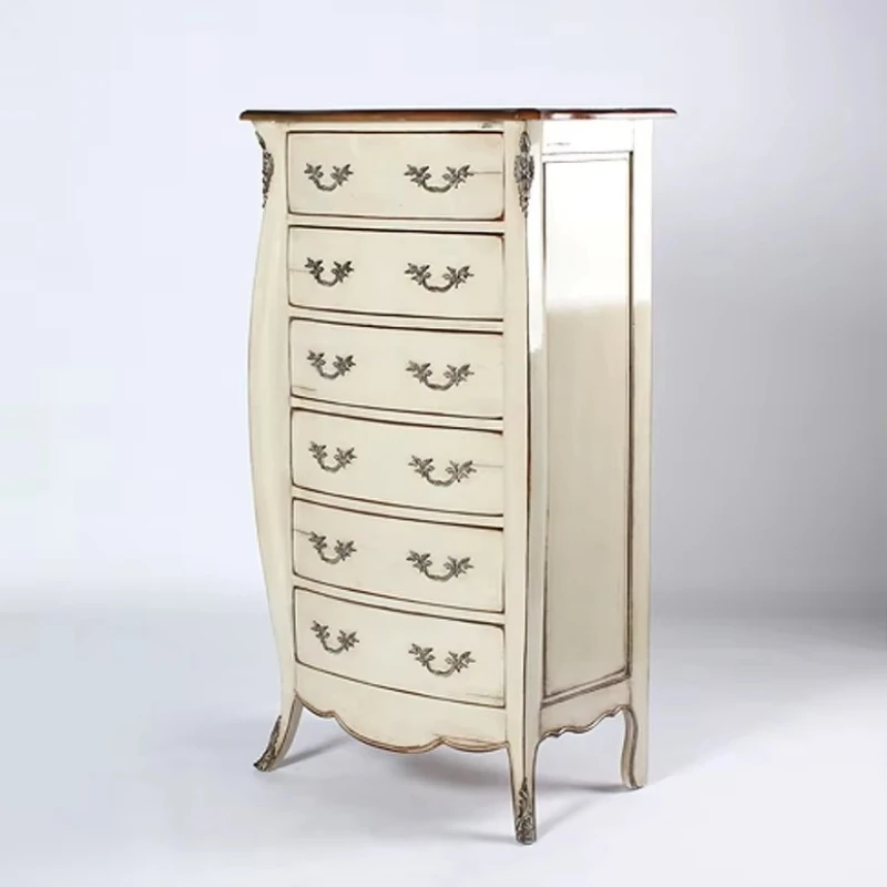 

Multifunctional cabinet with 6 drawers, classic design solid wood