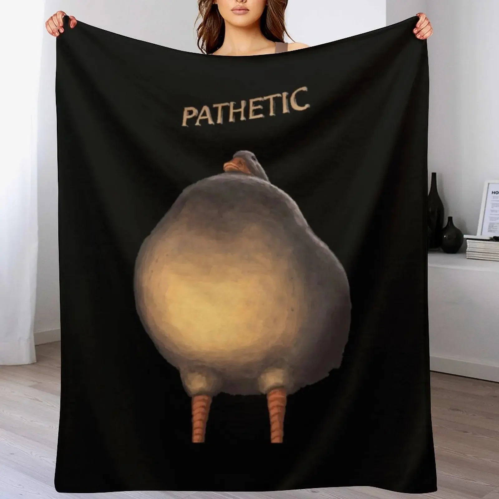 

Judgmental Duck pathetic Throw Blanket Quilt Plaid on the sofa Polar Bed Fashionable Blankets
