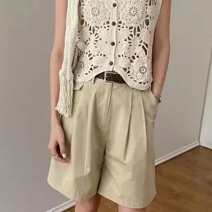 Damenhäkeln, rein, Stickerei, Spitzenbluse, Strickjacke, ärmelloses, offenes Netz, Boho, Urlaubskleidung, Frühling, Sommer 12 Hauptverkäufe Croche Big Bice - №4