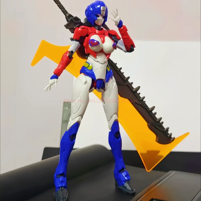 

M Breed Aicynus Primera Arcee Red And Blue Mecha Assembly Model M66339S+ LED Light Parts Collection Ornament Toy Birthday Gifts