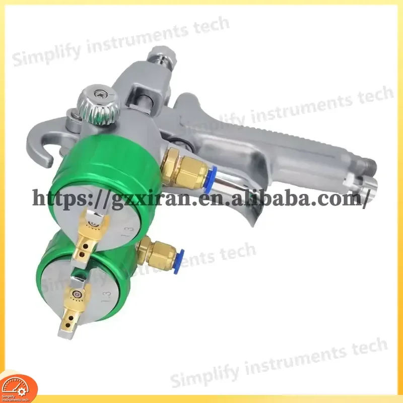 Nano Airbrush Spray Gun Kit High Pressure Compressor External Hybrid Pneumatic Sprayer for Chrome Plating Chemical Painting